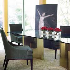 Metal Dining Table With Glass Top Bernhardt Bernhardt Furniture Dining Table