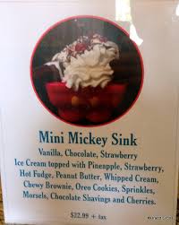 new! mickey kitchen sink sundae (aka