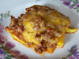 Summer Squash Taco Casserole With Summer Squash Diced Tomato Ground Beef Chili Powder Paprika Cumin Sugar Free Low Carb Recipe Low Carb Casseroles Recipes