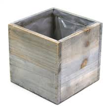 Rustic Square Cube Wood Vase Wood Vase Rustic Wooden Box Wood Box Centerpiece