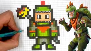 Dessin Pixel Fortnite Skin Facile Dessin Facile Rex Pixel Art Fortnite Youtube En 2020 Dibujos En Cuadricula Pixel Art Como Dibujar