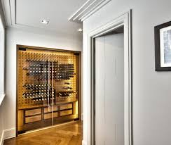 Modern wine cellar glass doors. Glass Enclosed Wine Rooms Stact Wine Racks