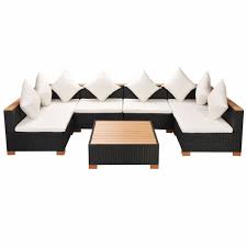 Bigzzia rattan garden furniture set, 4 piece patio rattan furniture sofa weaving wicker includes 2 armchairs,1 double seat sofa and 1 table 4.3 out of 5 stars 1,859 £149.99 £ 149. Garten Lounge Set Poly Rattan Wpc Moebeldeal Com Versandkostenfreie Mobel Online Bestellen