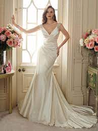 Get Back To Old Hollywood Glamour Wearing The Sophia Tolli Y11631 Malika Satin Wedding Dress This Chic St Wedding Dresses A Line Wedding Dress Bridal Dresses