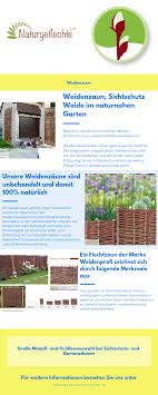 Weidenzaun Sichtschutz Weide Gunstig Online Kaufen Outside Sichtschutz Weide Zaun Und Weidenzaun