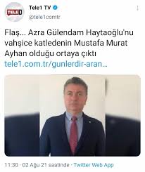Üniversite öğrencisi azra gülendam haytaoğlu'nu cinsel saldırıya maruz bıraktıktan sonra katleden mustafa murat ayhan tutuklandı. Ikzkt8skj9kizm