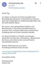 Folgendes könnt ihr dann tun. Warnschuss Von Amazon Amazon Konto