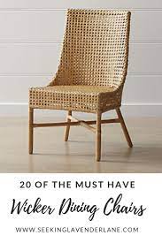 These two types of wicker can also be stained or painted in an unlimited variety of colors. Top 20 Wicker Dining Room Chairs Seeking Lavender Lane