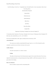 Psychology researchers are pushing for greater recognition that social connections are as important to health as regular exercise or not smoking. Irep Ntu Ac Uk
