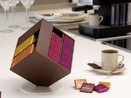 Thinking How To Translate The Idea To An Impulse Display At Retail Chocolate Packaging Design Chocolate Cube Chocolate Packaging