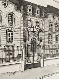 Illustration Originale D Architecture A L Encre Pour Etsy In 2020 Illustration Drawings Metz