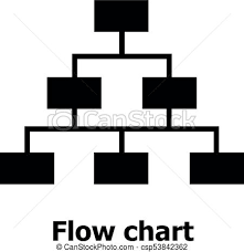 Flow Chart Icon Simple Style