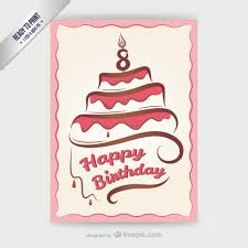 Our greeting card design starts at a low price with options to meet any budget. Cmyk Happy Birthday Card With Cake Free Vector
