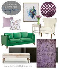 Living Pretty Emerald Green Living Room Purple Living Room Green Living Room Decor