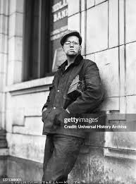 Steelworker waiting for Bus, Midland, Pennsylvania, USA, Jack Delano,...  News Photo