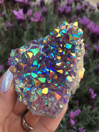 Angel Aura Amethyst Rainbow Quartz Cluster 748 Crystals And Gemstones Crystals Rainbow Quartz