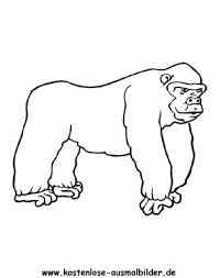Ausmalbild Gorilla Ausdrucken Ausmalbilder Ausmalen Ausmalbilder Tiere