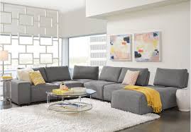 Laney Park Dark Gray 7 Pc Sectional Gray Sectional Living Room Living Room Sectional Grey Couch Living Room