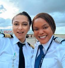 Female Captains of Ibom Air and Air Peace Aviation