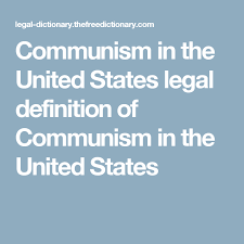 Communism In The United States The Unit Communism English Dictionaries