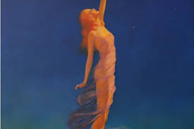 Reaching for the Moon, Print on Canvas...Edward Mason Eggleston 16 x 24 |  Beatlebaby Glassworks