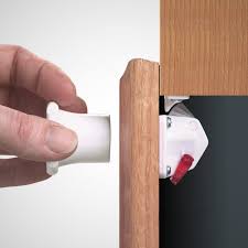Panel the defender security 5/8 in. Mag Lock Child Proof Magnetic Locking System Childproofing Cabinet Locks Mag Lock