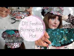 6 Diy Festival Embellished Burning Man Captain Hat Youtube Festival Diy Festival Costume Diy Burning Man