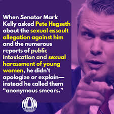 Pete Hegseth Rejects Our Values and Disrespects Women