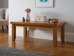 Large (over 50 in.) finlayson solid wood solid coffee table with storage. Country Oak Large 120cm X 60cm Coffee Table