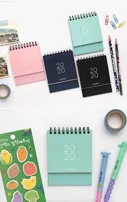 2021 Mini Calendar 4colors Desk Calendar Simple Calendar Etsy Mini Calendars Desk Calendar Simple Desk Calendars