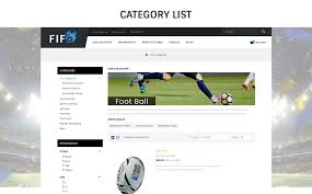 Fifo Sport Store Responsive Opencart Template 70634 Ad Store Responsive Fifo Sport Opencart Opencart Templates Brochure Design Template Opencart