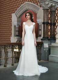 The Stunning Sweetheart Neck Cap Sleeve Chiffon Floor Length Chapel Train Column Wedding Dress With Th Wedding Dresses Destination Wedding Dress Bridal Dresses