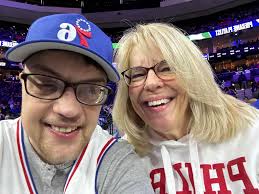 76ers game tonight with Hannah Allen ♥️ Great game, was awesome to be so  close to the players! Basketball is a sport I've always loved since I was a  young kid. Glad