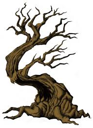 Untitled Creepy Tree 014 Clipart Best Tree Drawing Haunted Tree Forest Silhouette Tree stump simple cartoon line drawing, vector illustration, horizontal. tree drawing