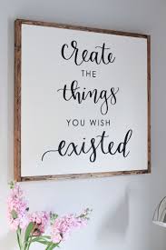 Diy Wood Sign With Calligraphy Quote Craft Room Signs Wooden Signs Diy Diy Wood Signs