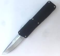 8 Lightning Otf Switchblade Automatic Knife Black