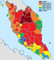 What is the average household income in malaysia? 2920 A Map Of Peninsula Malaysian Districts Based On The 2019 Median Household Income The Earthinc