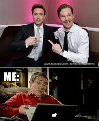 Robert Downey Jr And Benedict Cumberbatch Backstage At The Producers Guild Of America Pga Awards In Los Holmes Movie Elementary My Dear Watson Sherlock Bbc