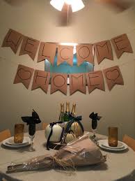 Decoration Ideas For Birthday Party At Home For Husband Welcome Home Banner Diy Husband Long Distance Welcome Home Banners Welcome Home Boyfriend Welcome Home Gifts