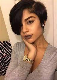25 Cute Short Black Haircut Ideas Black Haircut Ideas Short Fashion Hairstyles Fashion Thick Hair Styles Womens Hairstyles Short Bob Hairstyles