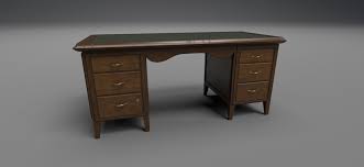 Posted by irf in office furniture, desks & tables in leicester. Antique Office Desk 3d Asset Cgtrader