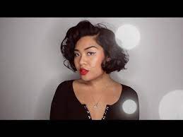 Marilyn Monroe Hair Tutorial For Shoulder Length Bob Annwynn Marilyn Monroe Hair Shoulder Length Curls Hair Curling Tutorial
