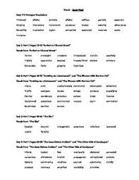 Book Thief Vocabulary Vocabulary Vocabulary Words Books