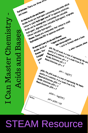 I Can Master Chemistry Acids And Bases Distance Learning High School Chemistry Chemistry Chemistry Class
