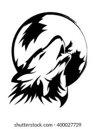 A very cool design for the back of the wearer. Wolf Howling Moonbeautiful Wolf Tattoovector Wolfs Stock Vector Royalty Free 400027729