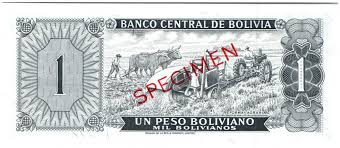 Encuentra la solución financiera que buscas: Banknote Bolivia 1 Peso Boliviano Boliviano Campesino Agricultural Scene