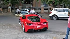 This an exclusive car of reddy's car collection as the car has race pack specs which makes it quick when on the track. Actor Naga Chaitanya Driving His New Ferrari 488 Gtb In Hyderabad India Youtube