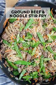 Quick Ground Beef And Noodles Stir Fry Recipe Yellowblissroad Com Recipe Beef And Noodles Ground Beef Weeknight Meals