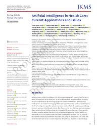 Yong sl & partners is a boutique legal firm which practices a broad spectrum of areas. Pdf Artificial Intelligence In Health Care Current Applications And Issues
