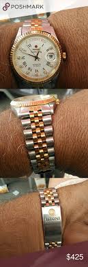 High to low nearest first. Vintage Titoni Cosmo King Automatic Mens Watch Stunning Vintage Titoni Cosmo King 25 Jewels Automatic Day Date Two Tone Watches For Men Titoni Bracelet Sizes